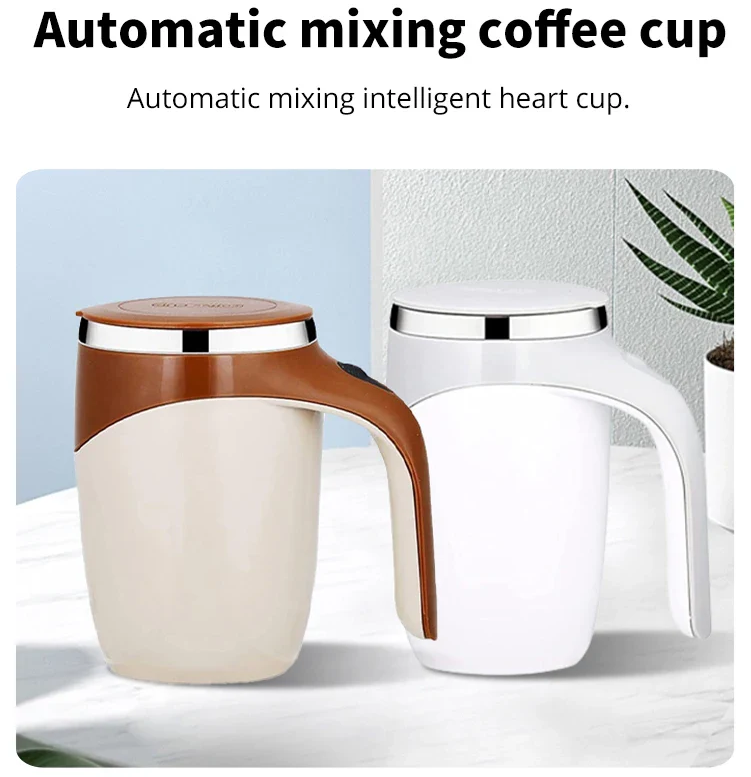 Automatic Cooling and Mixing Mug for Coffee