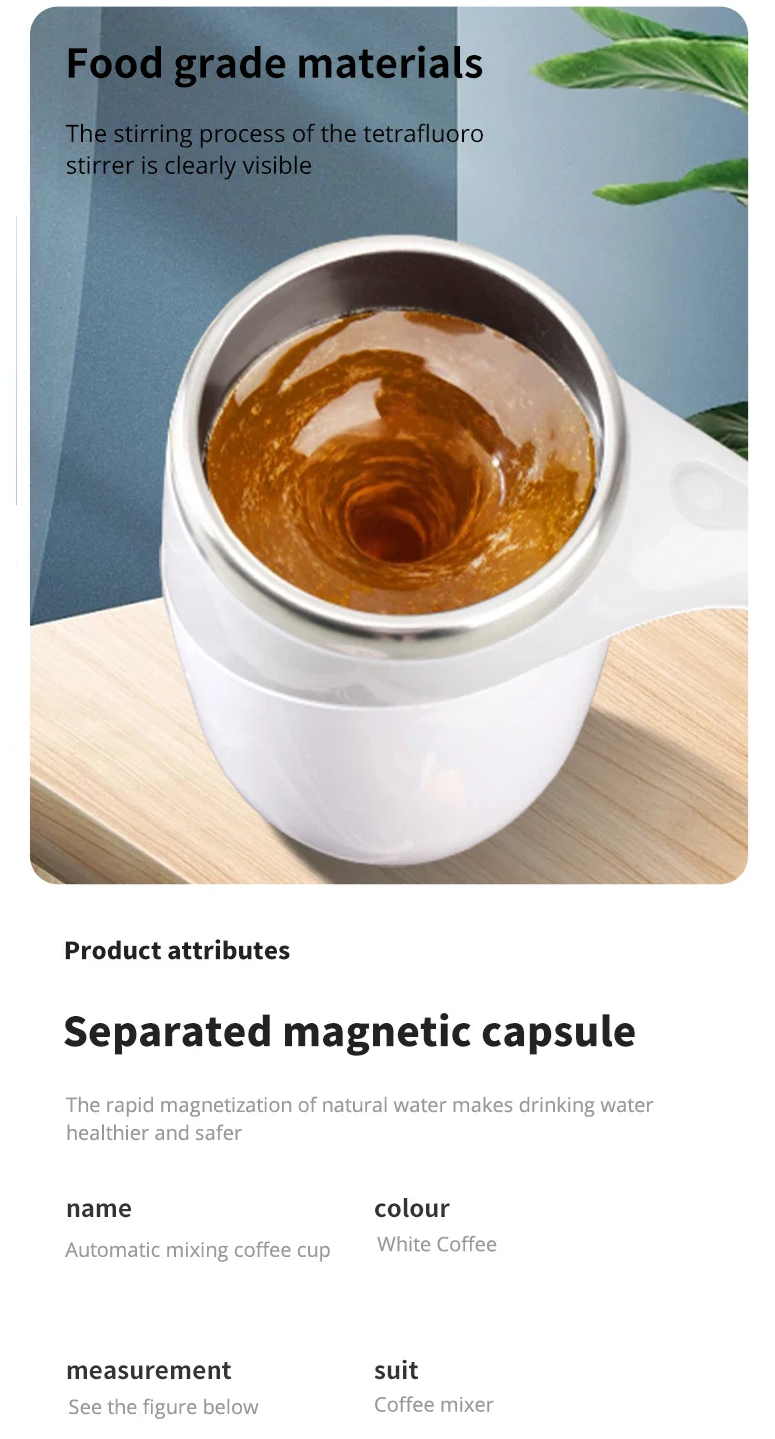 Automatic Cooling and Mixing Mug for Coffee