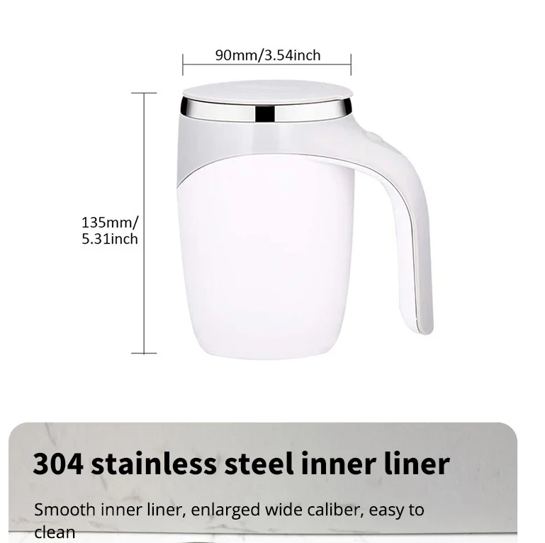 Automatic Cooling and Mixing Mug for Coffee