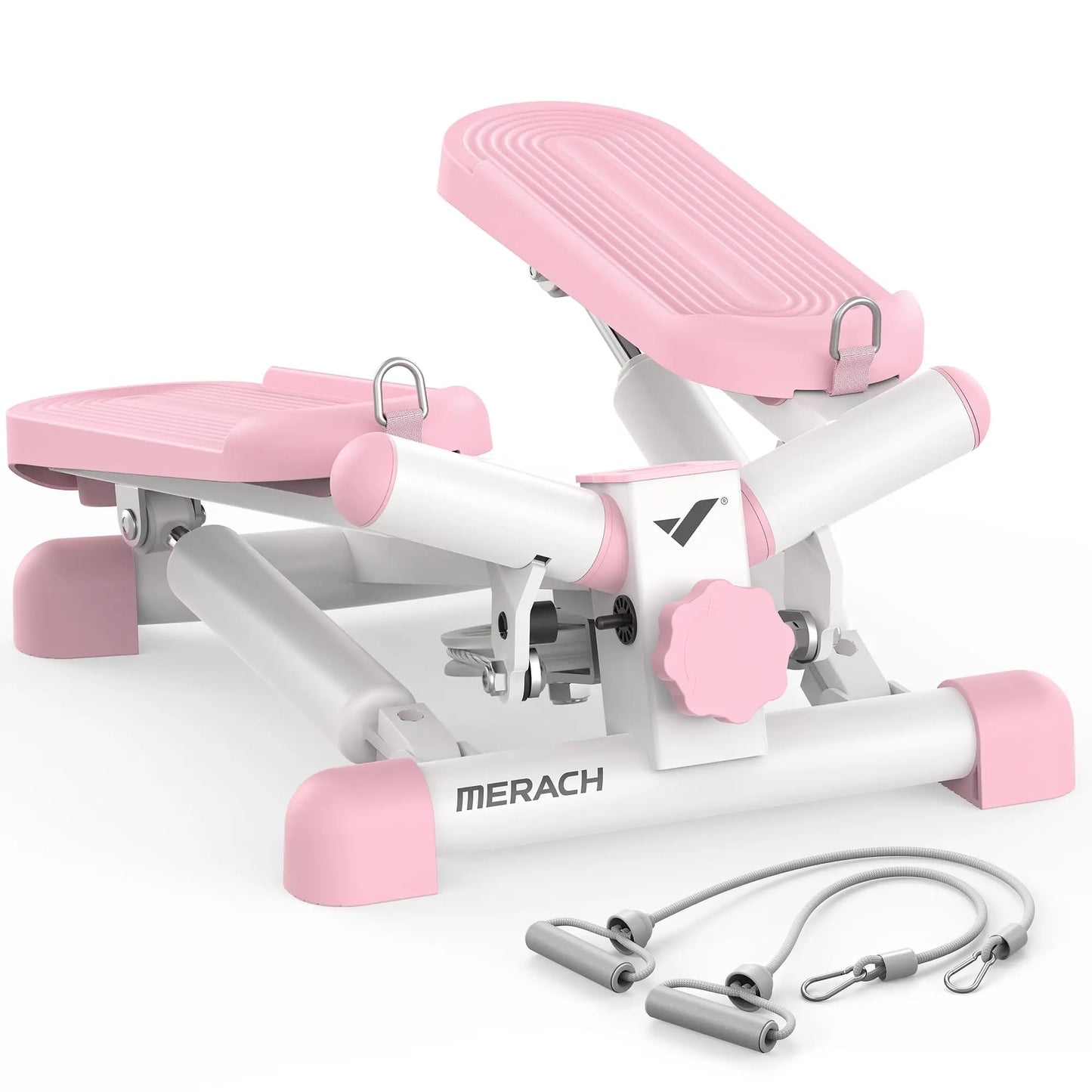 Adjustable Hydraulic Mini Stepper with Resistance Bands