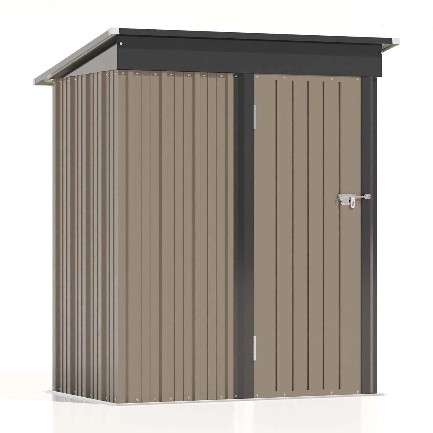Outdoor Steel Storage Shed 5x3 ft Waterproof