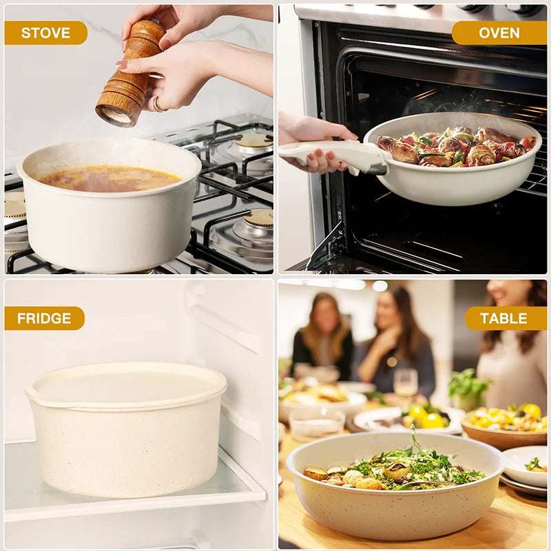 21-Piece Ceramic Nonstick Cookware Set