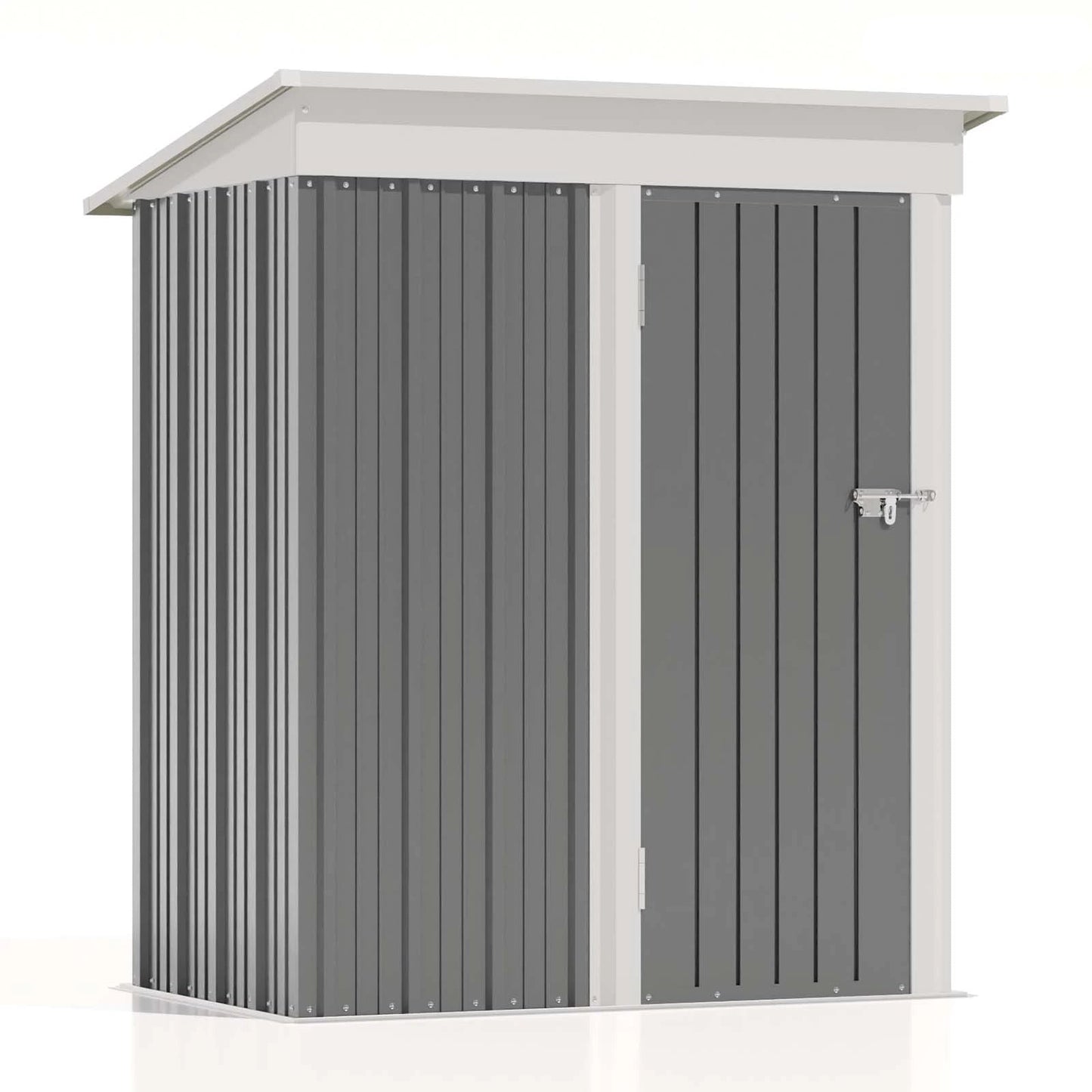 Outdoor Steel Storage Shed 5x3 ft Waterproof