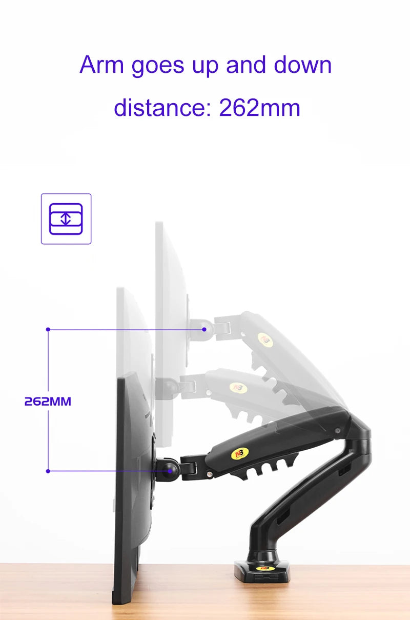 F80 Gas Spring Monitor Arm Mount