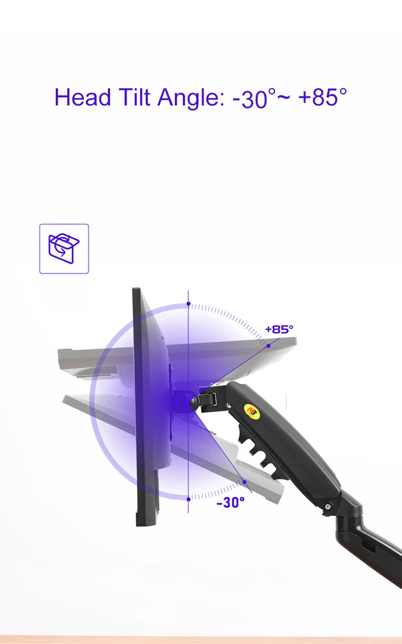 F80 Gas Spring Monitor Arm Mount