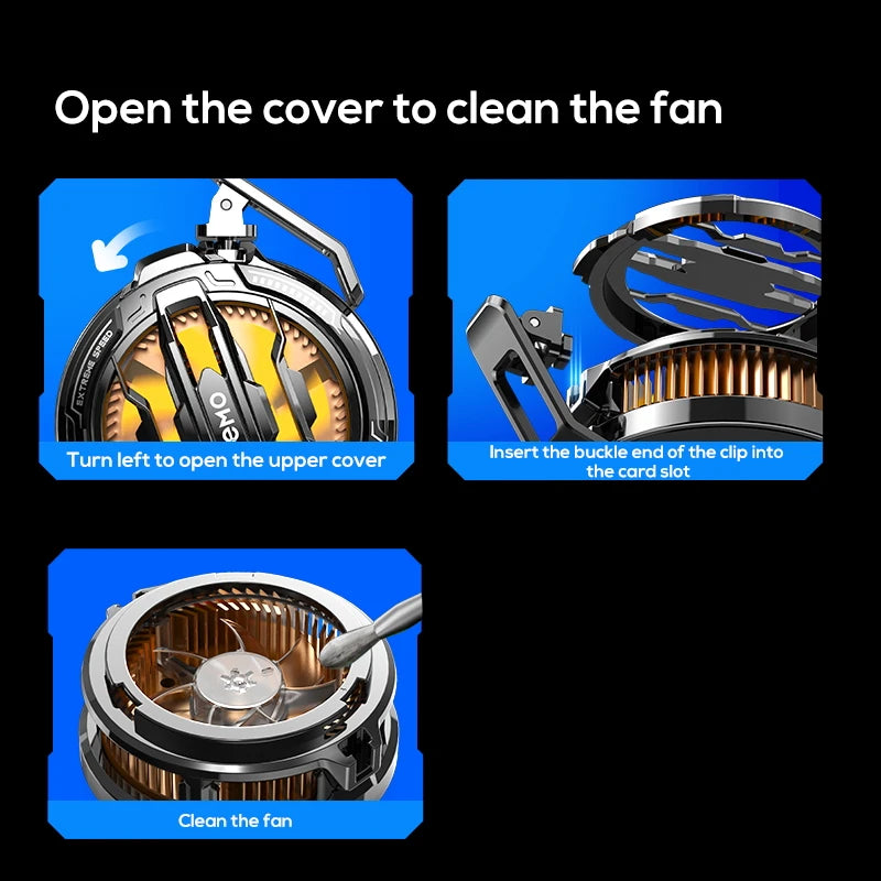 CX07 CX08 Pro Magnetic RGB Phone Cooler