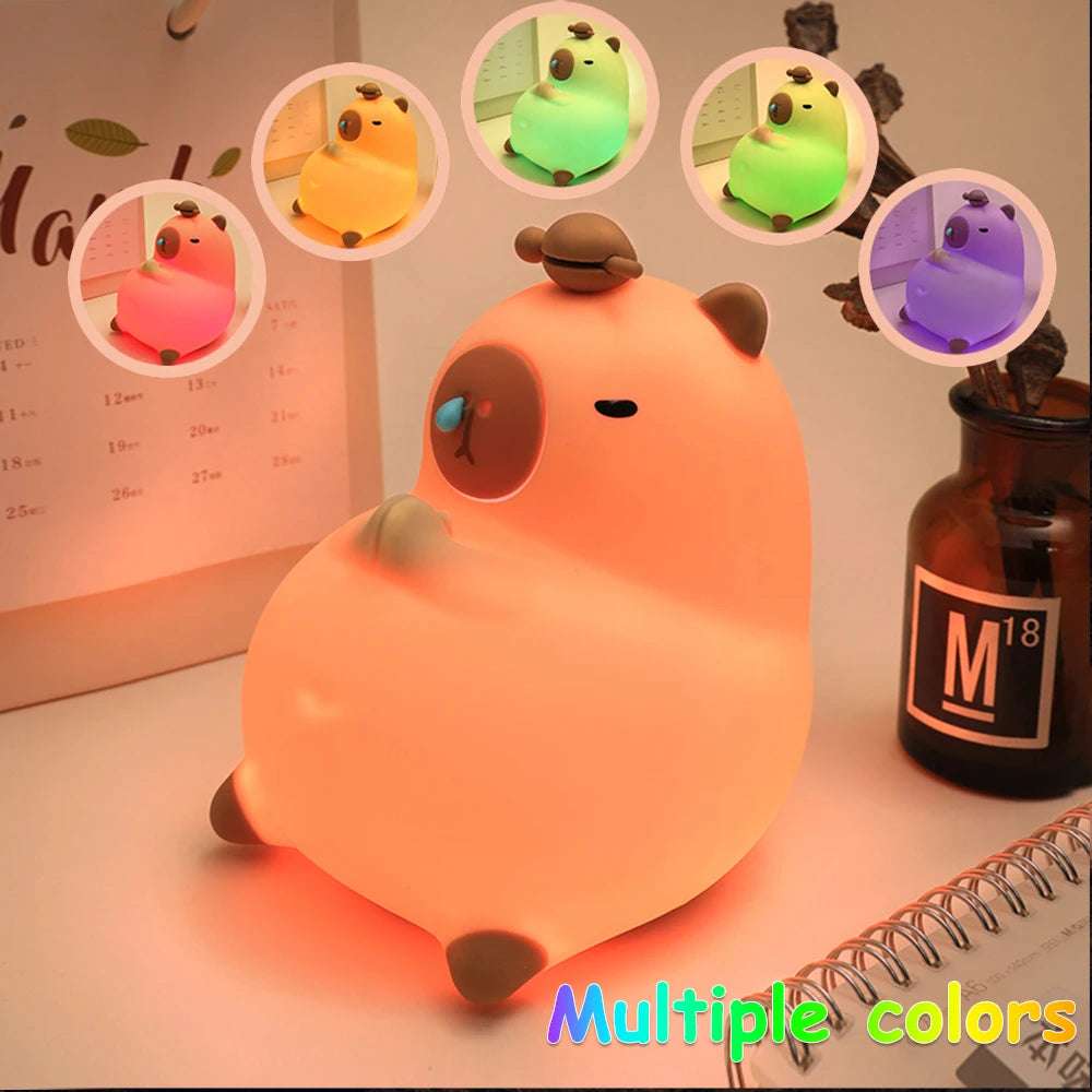 Capybara Night Light for Kids Room