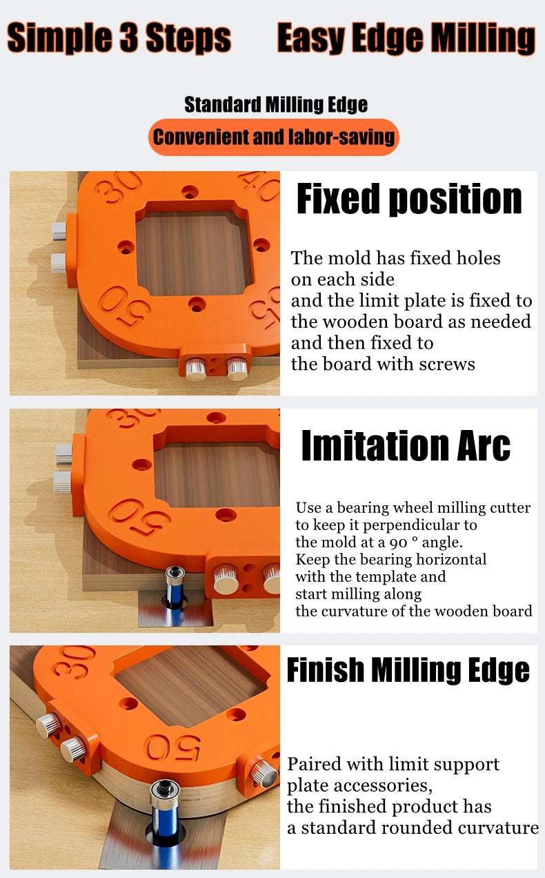 4-in-1 Woodworking Corner Template Tool