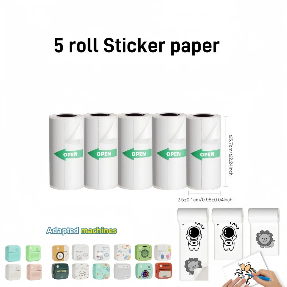 Mini Wireless Thermal Printer – Inkless Pocket Sticker Printer