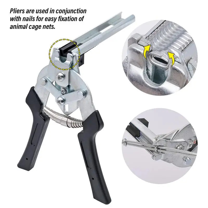Cage Wire Pliers with M Nails Set