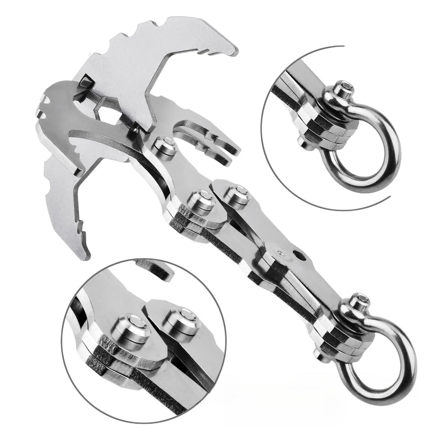 Stainless Steel Folding Grappling Hook