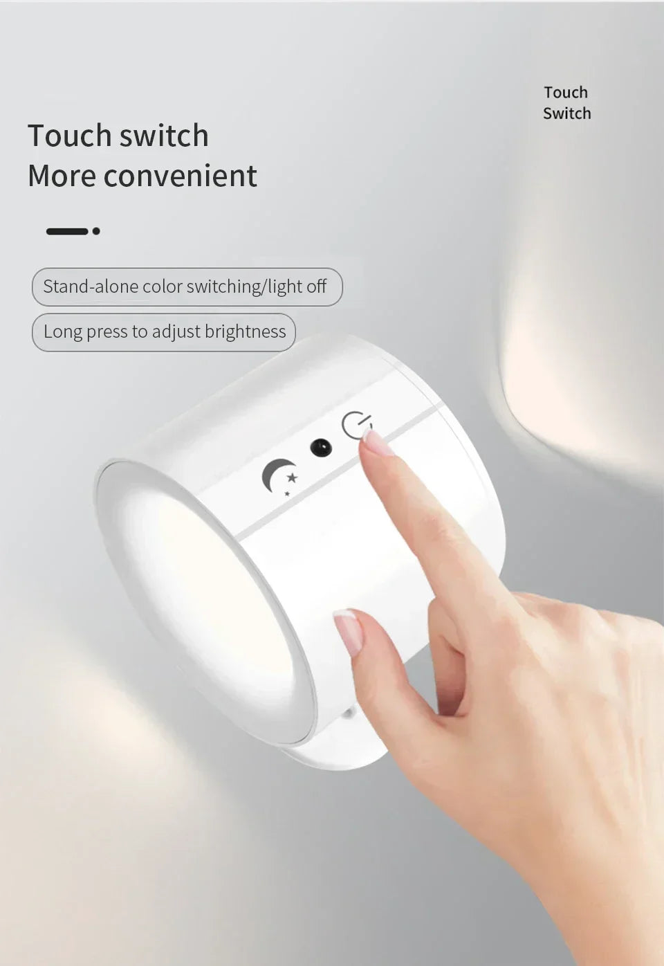Dual-Sided Magnetic LED Wall Lamp