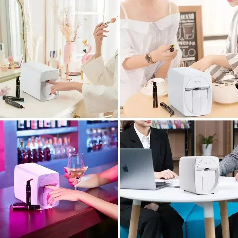 Smart 2400dpi Portable 3D Nail Printer