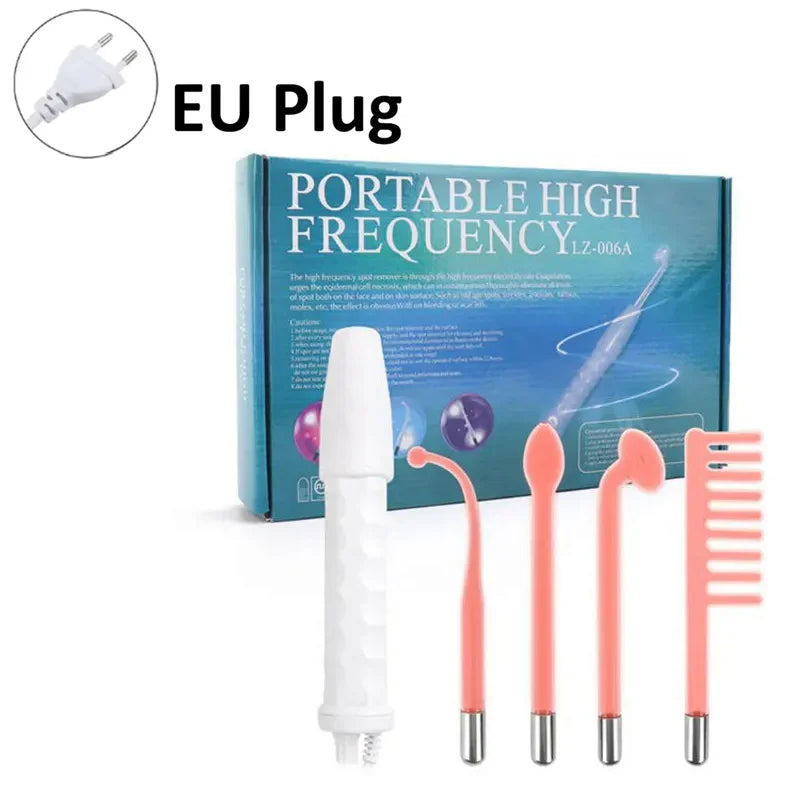 Portable High Frequency Skin Therapy Wand Kit