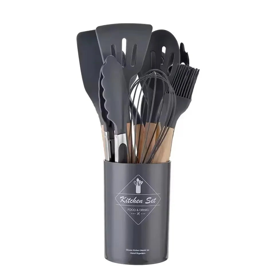 12PCS Silicone Cooking Utensil Set