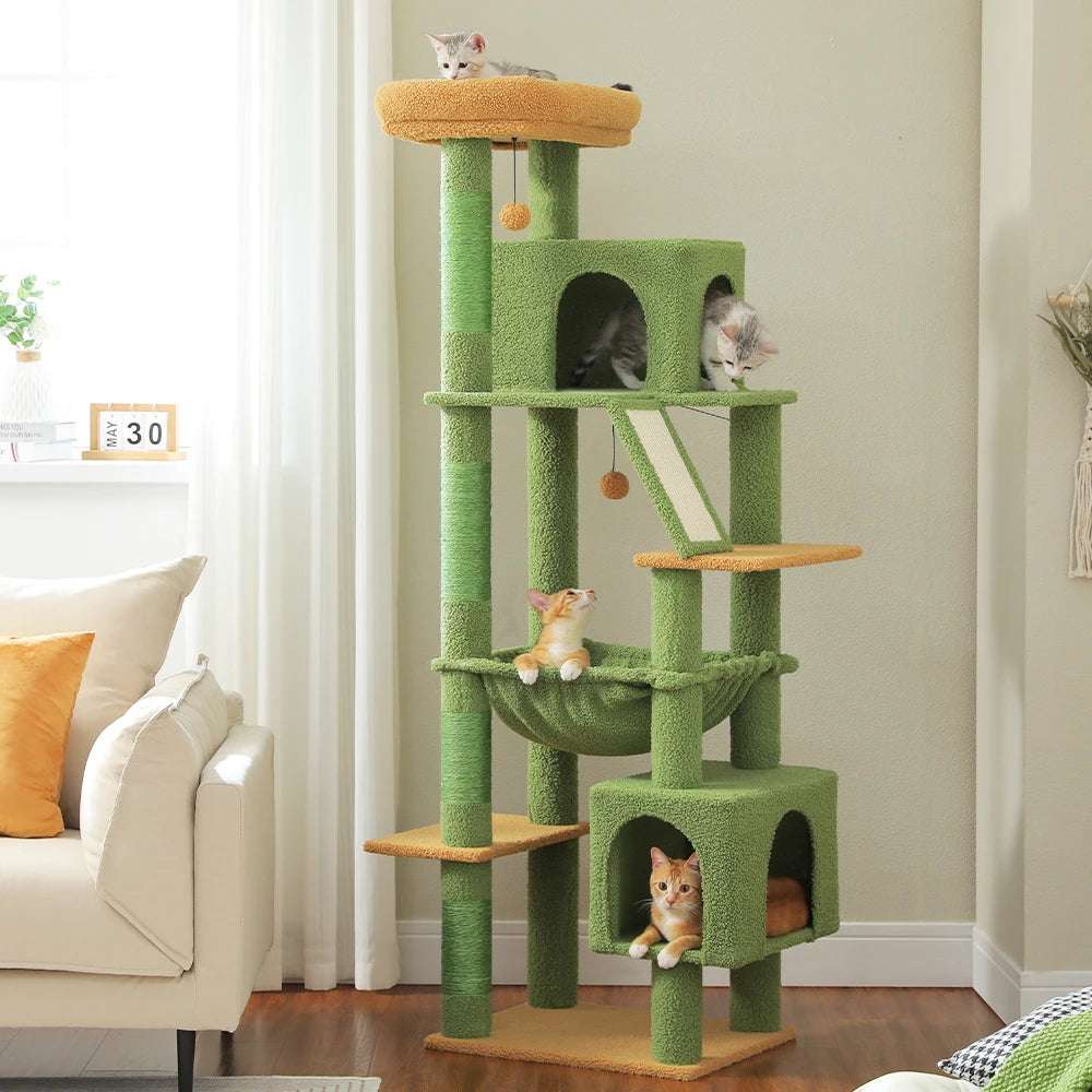 180cm Large Cat Tree Tower with Hammock