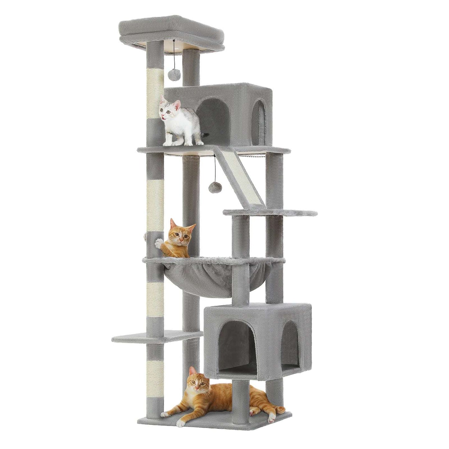 180cm Large Cat Tree Tower with Hammock