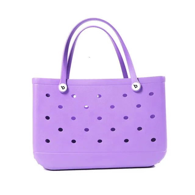 Waterproof EVA Rubber Tote Bag – M/L/XL Beach & Picnic Basket