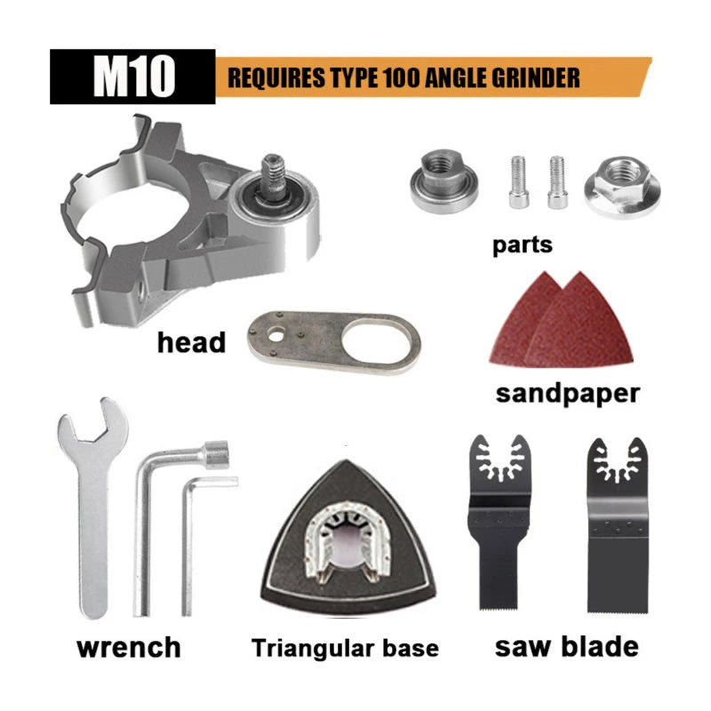 Angle Grinder Oscillating Tool Adapter | Universal M10 Conversion Kit