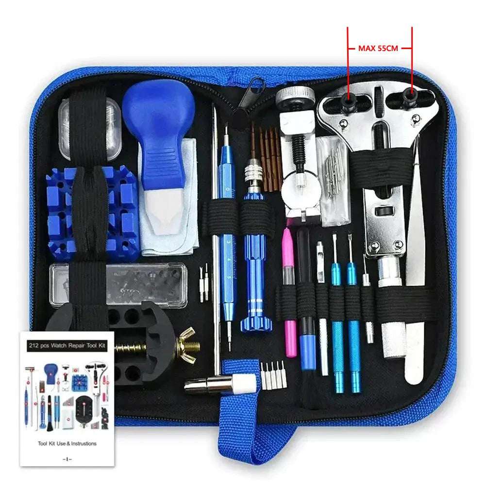 147 & 212PCS Watch Repair Tool Kit – Standard & Premium Set