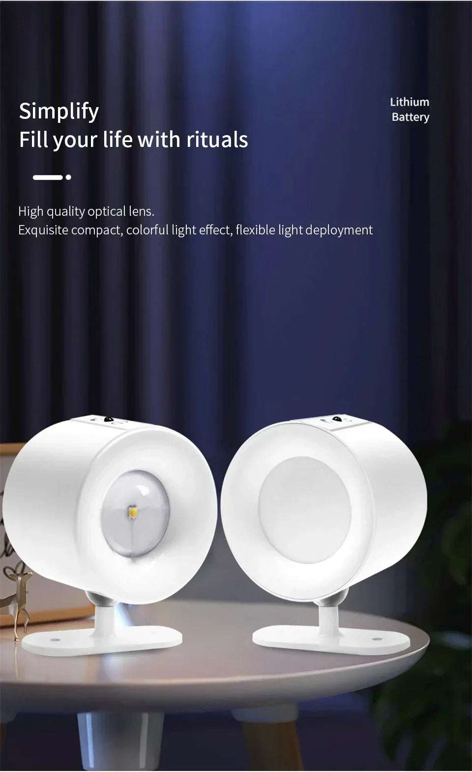 Dual-Sided Magnetic LED Wall Lamp