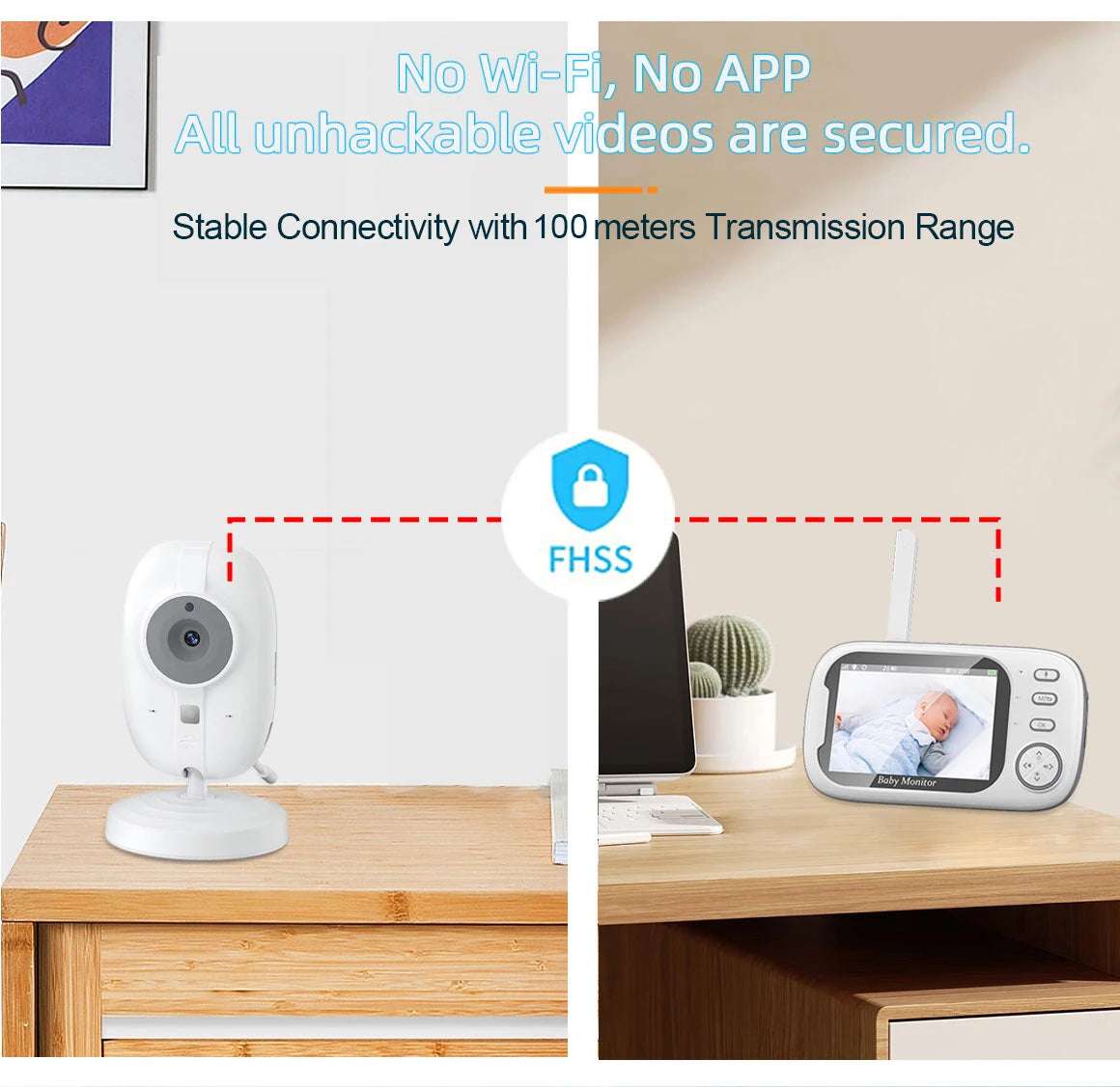 3.5" HD Wireless Baby Monitor Camera
