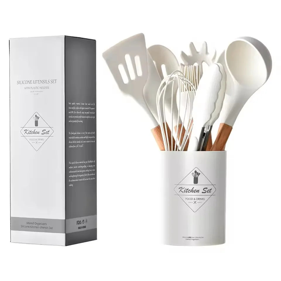 12PCS Silicone Cooking Utensil Set