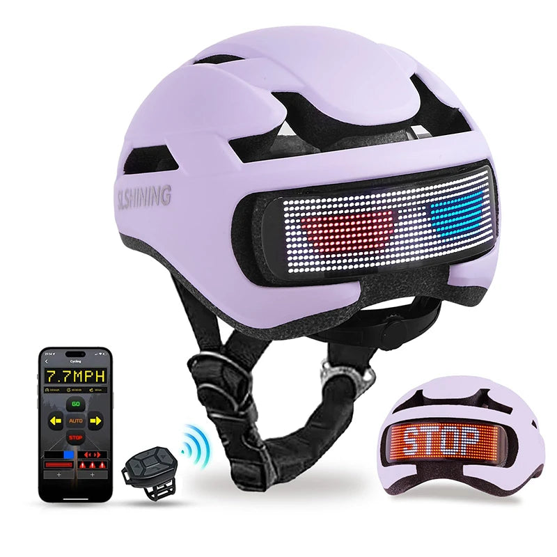 Smart LED Bike Helmet with App Control