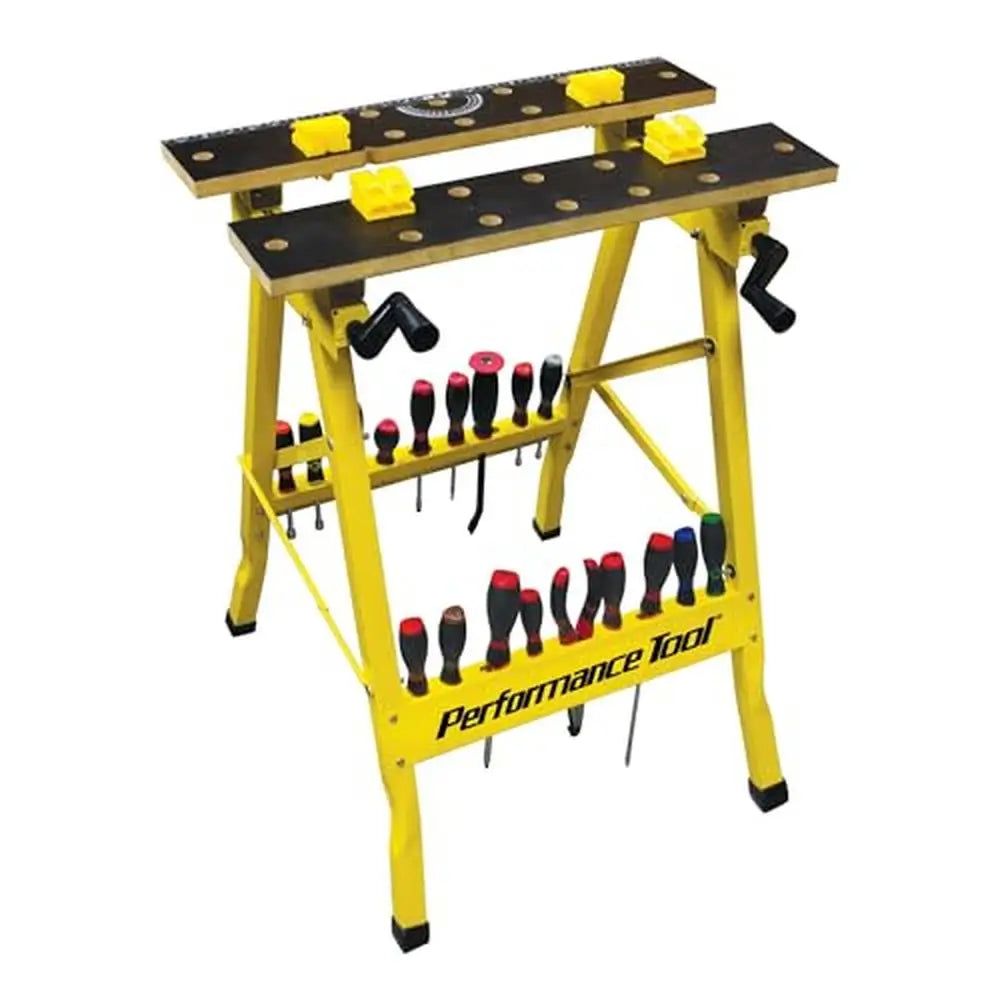 Folding Workbench with Clamp System