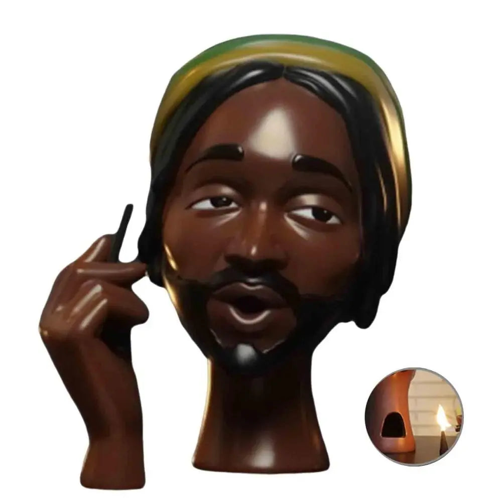NEW Black Woman Head Incense Burner