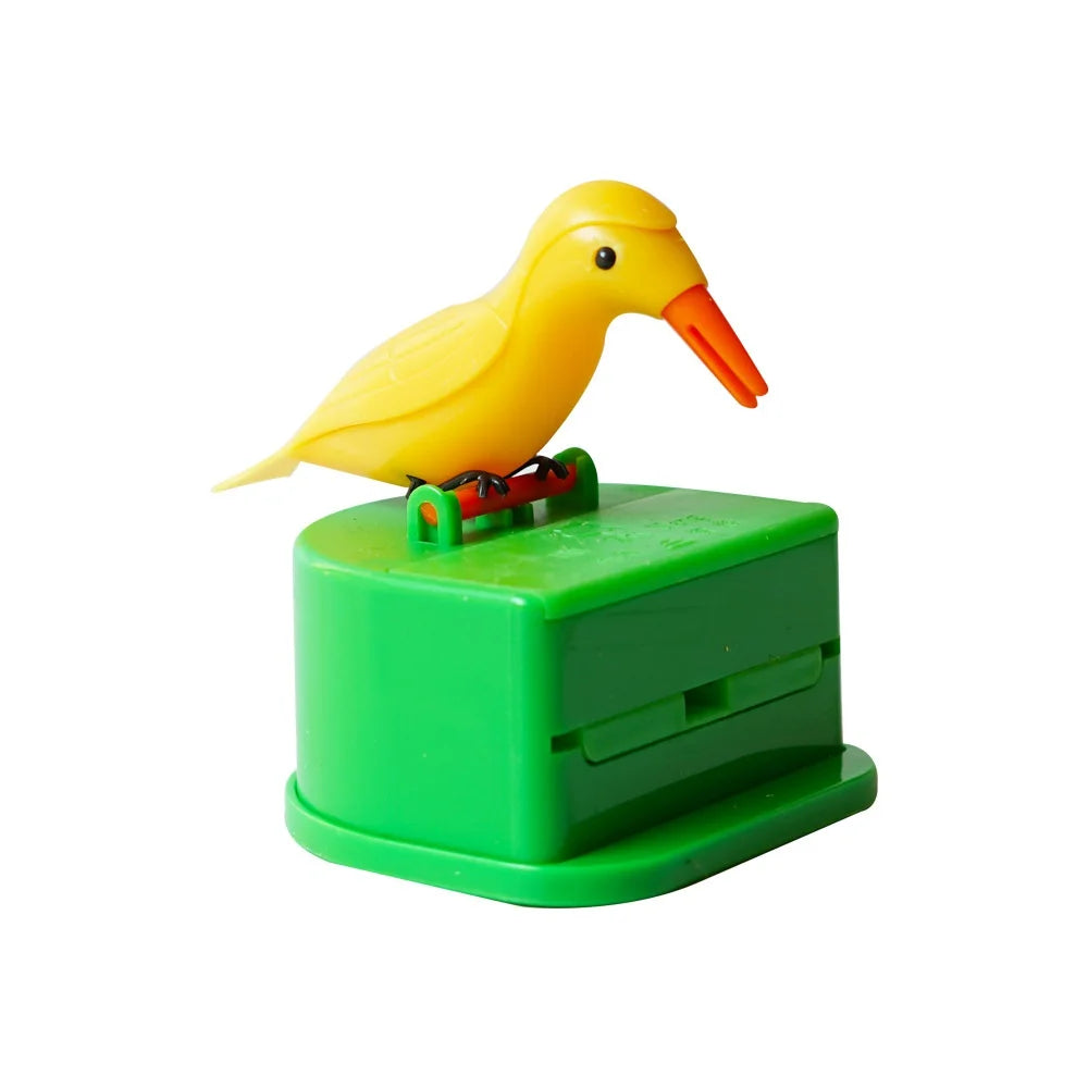 Automatic Bird Toothpick Dispenser Holder