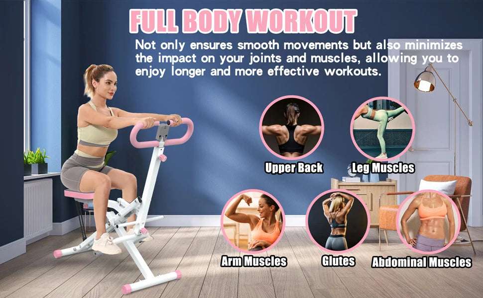 Compact Foldable Home Squat Machine