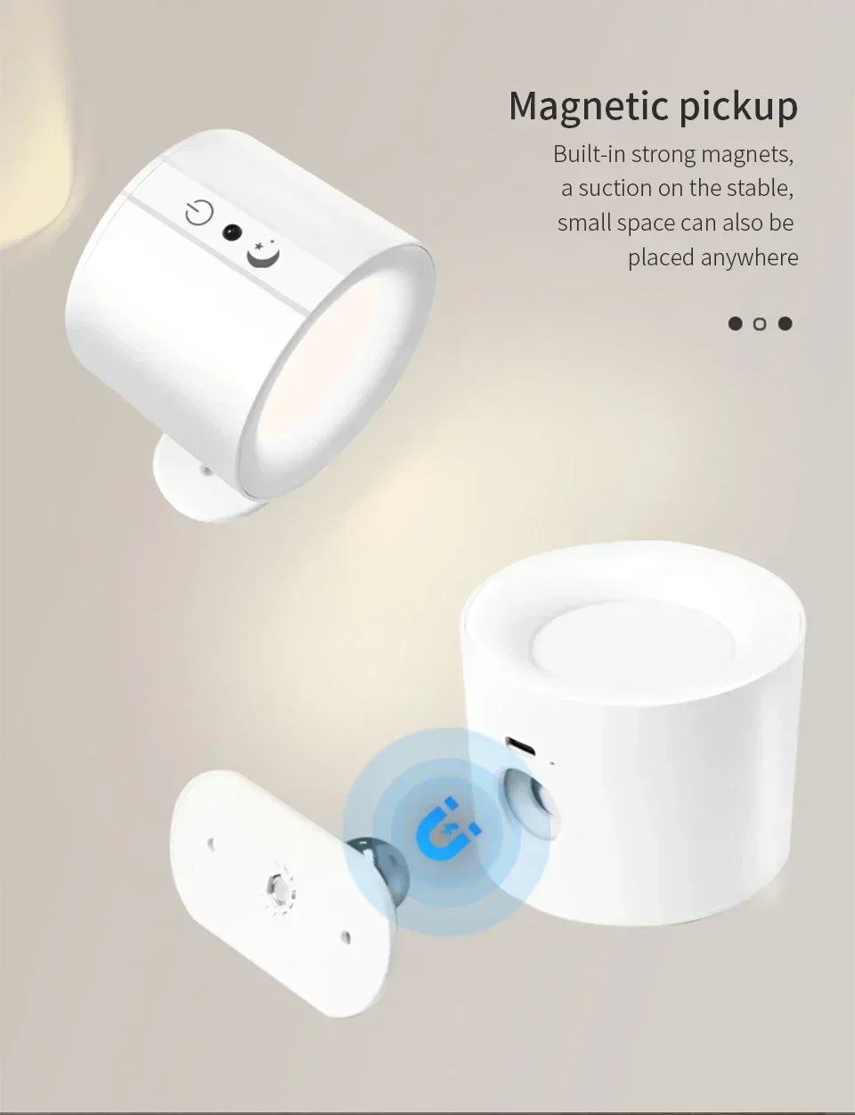 Dual-Sided Magnetic LED Wall Lamp
