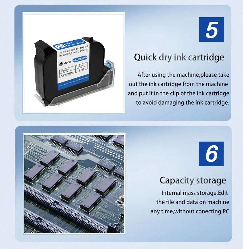 Handheld Inkjet Printer – 600DPI Portable Label Gun