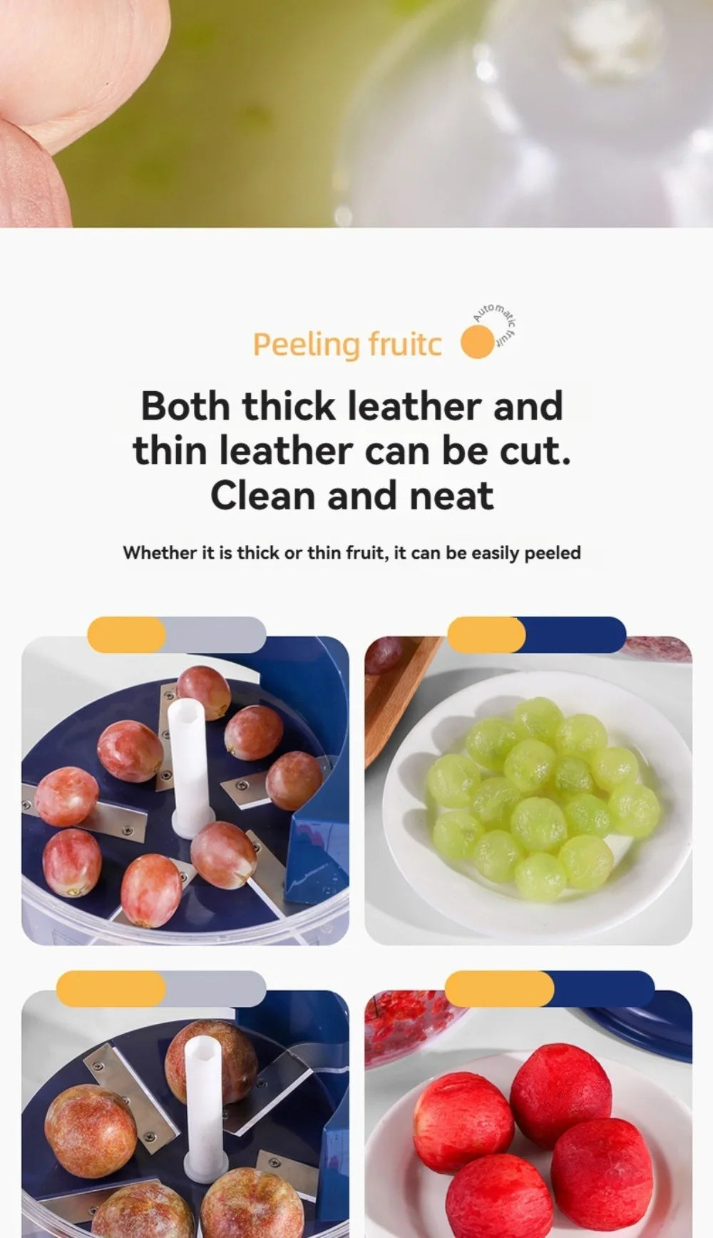 One-Touch Electric Fruit Peeling Machine