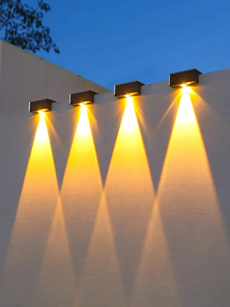 Solar Wall Lights Outdoor Dual Color