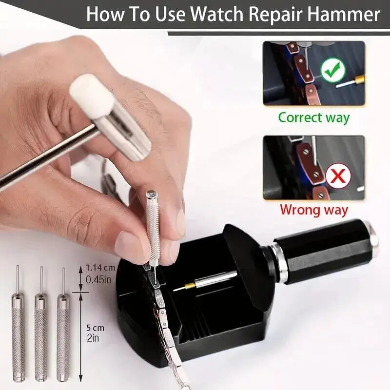 147 & 212PCS Watch Repair Tool Kit – Standard & Premium Set