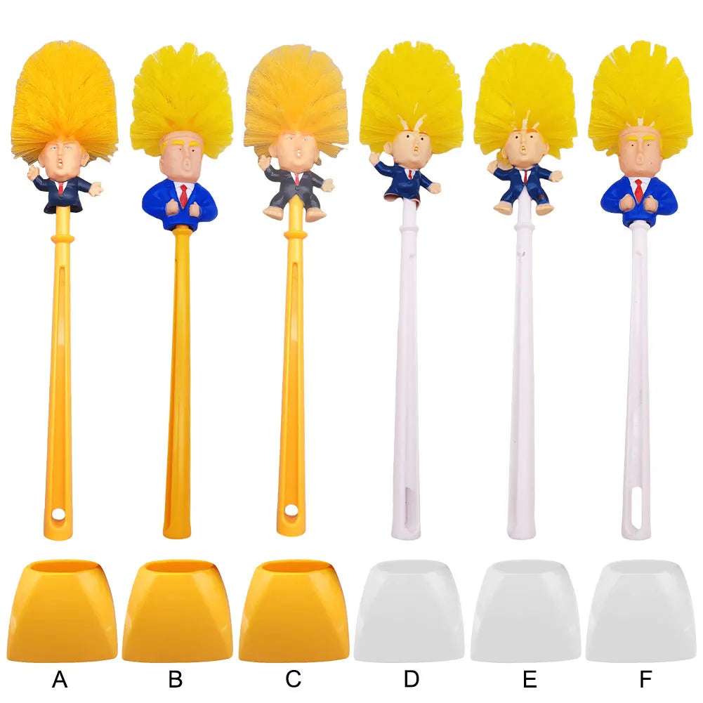 Funny Trump Toilet Brush Set