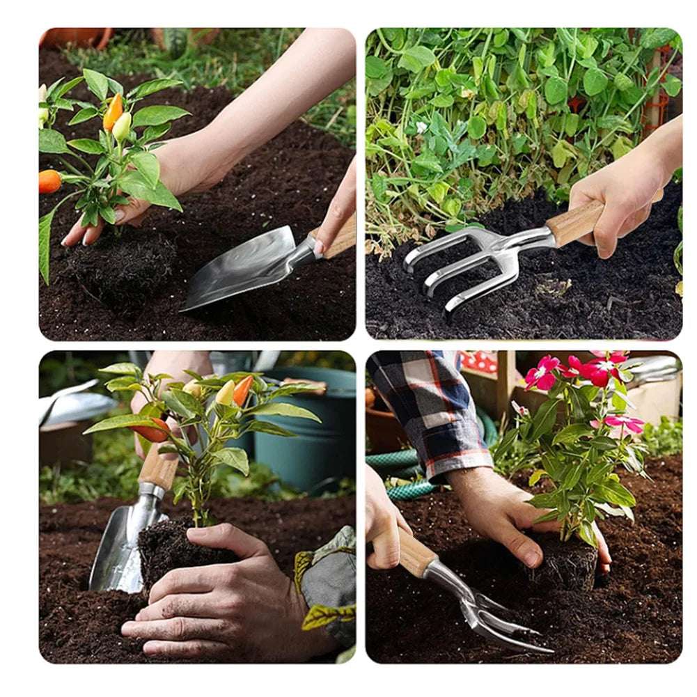 9PCS Garden Tool Set with Tote Bag