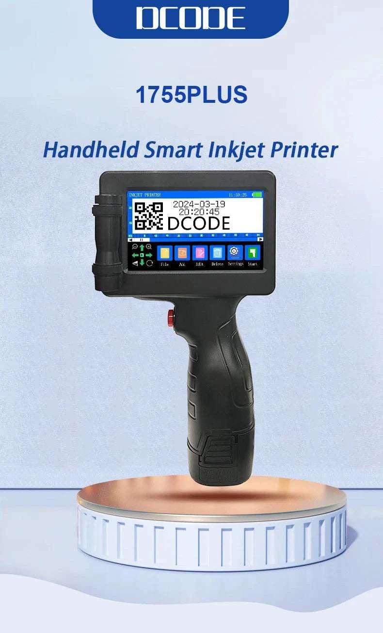 Handheld Inkjet Printer – 600DPI Portable Label Gun