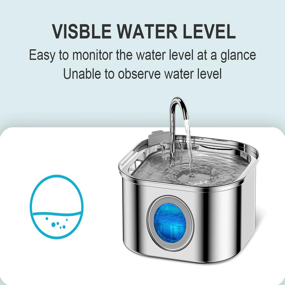 Stainless Steel Pet Water Fountain