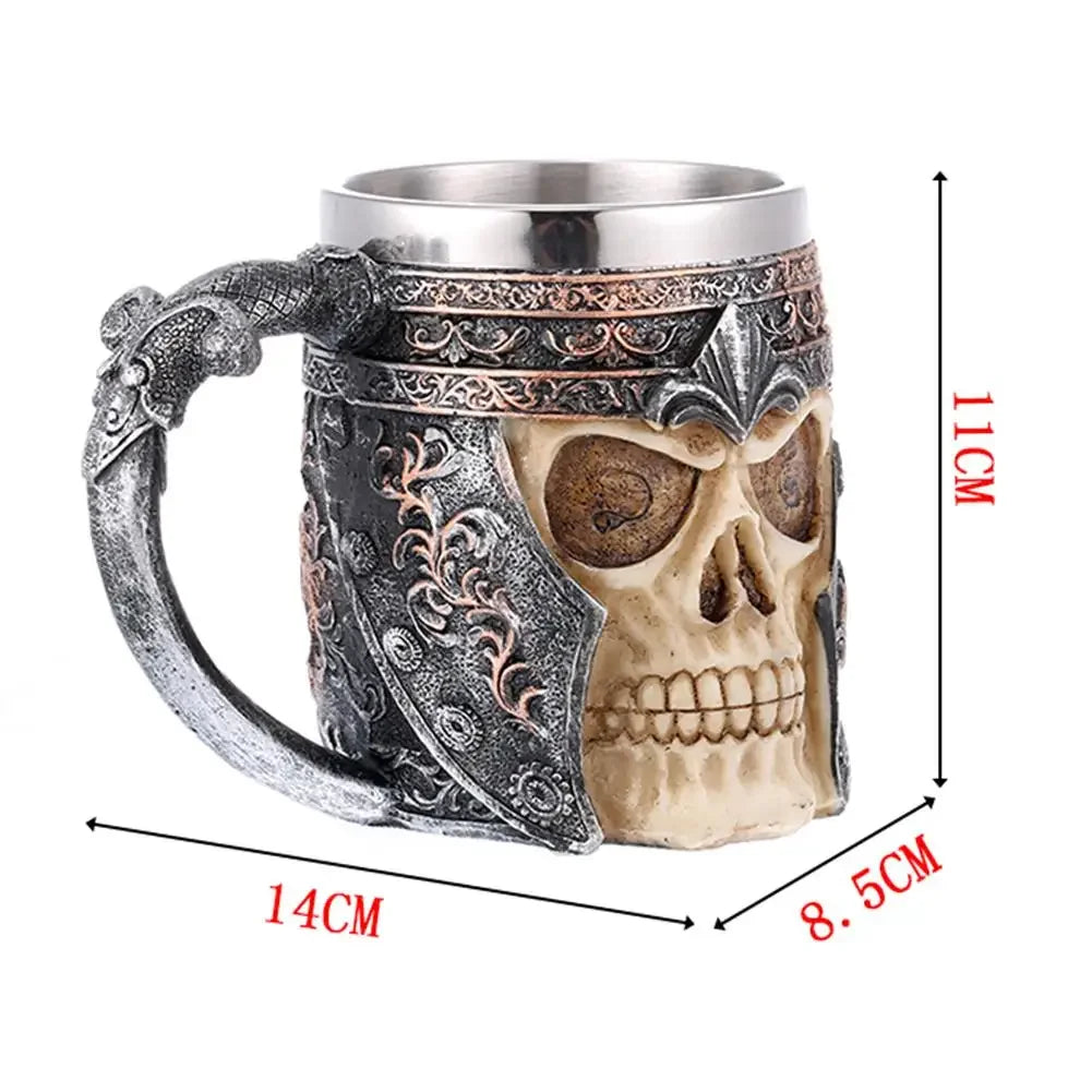 500ml Viking Style Wooden Insulated Mug