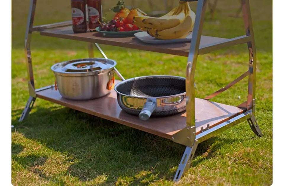 Outdoor Camping Storage Rack 3-Tier Stand