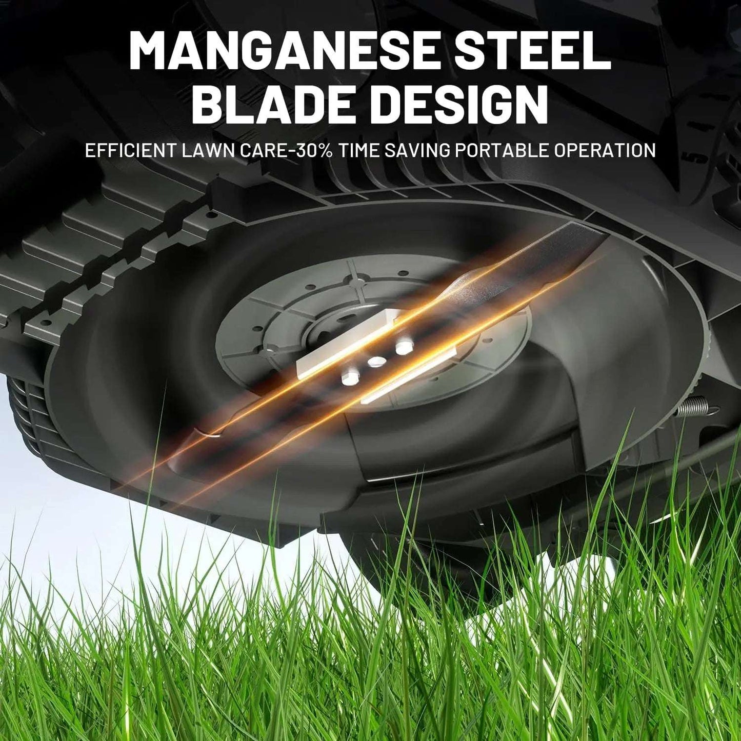 Cordless Electric Lawn Mower with Battery Power
