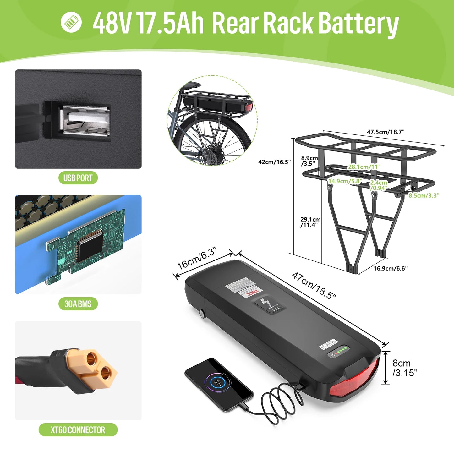 48V 750W Mid Drive Ebike Conversion Kit