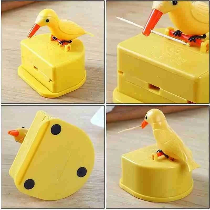 Automatic Bird Toothpick Dispenser Holder