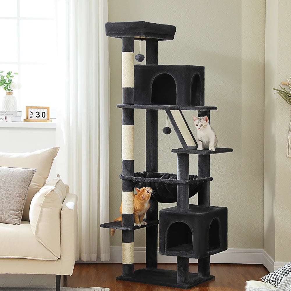 180cm Large Cat Tree Tower with Hammock