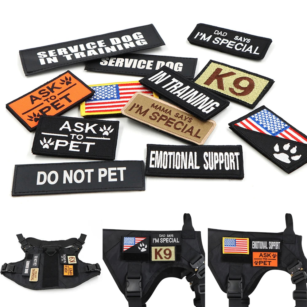 Camouflage Tactical Dog Harness with Leash Set