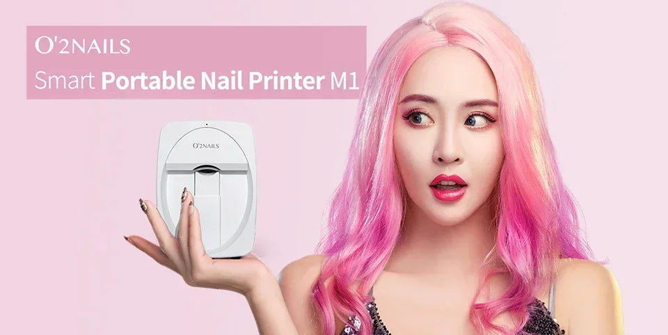 Smart 2400dpi Portable 3D Nail Printer