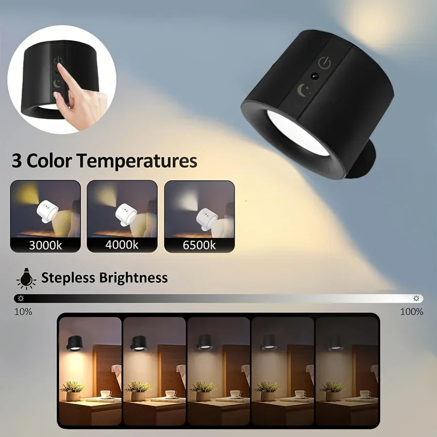 Dual-Sided Magnetic LED Wall Lamp